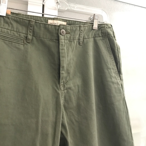 Army green non-stretch straight Ralph Lauren Denim & Supply 27 - Picture 2 of 4